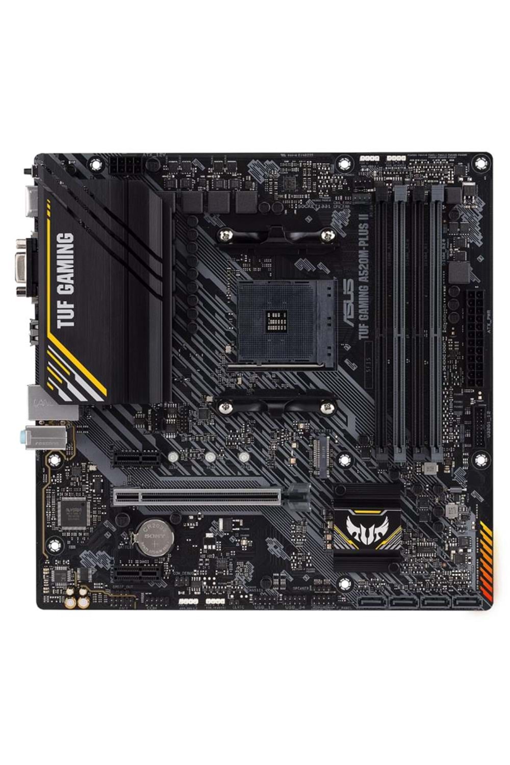 ASUS TUF GAMING A520M-PLUS II DDR4 4800MHZ 1XVGA 1XHDMI 1XDP 1XM.2 USB 3.2 MATX AM4(AMD 5000/4000G/3000 SERİ İLE UYUMLU)