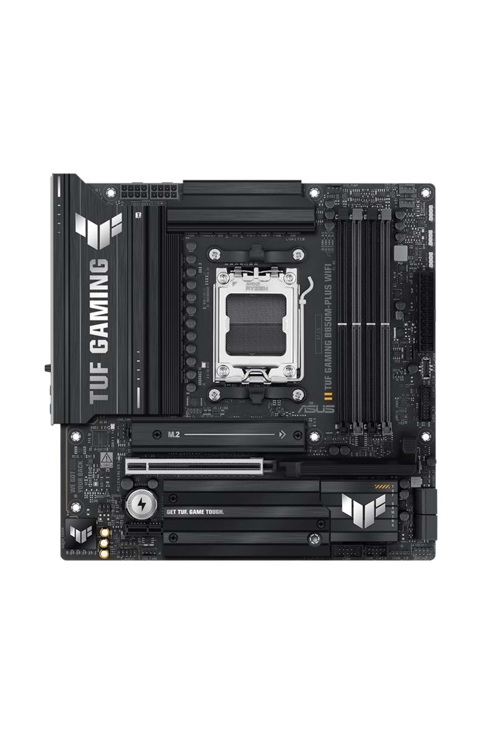 ASUS TUF GAMING B850M-PLUS WIFI DDR5 8000MHZ 1XHDMI 1XDP 3XM.2 MATX AM5 (9000/8000/7000 İŞLEMCİ UYUMLU) 