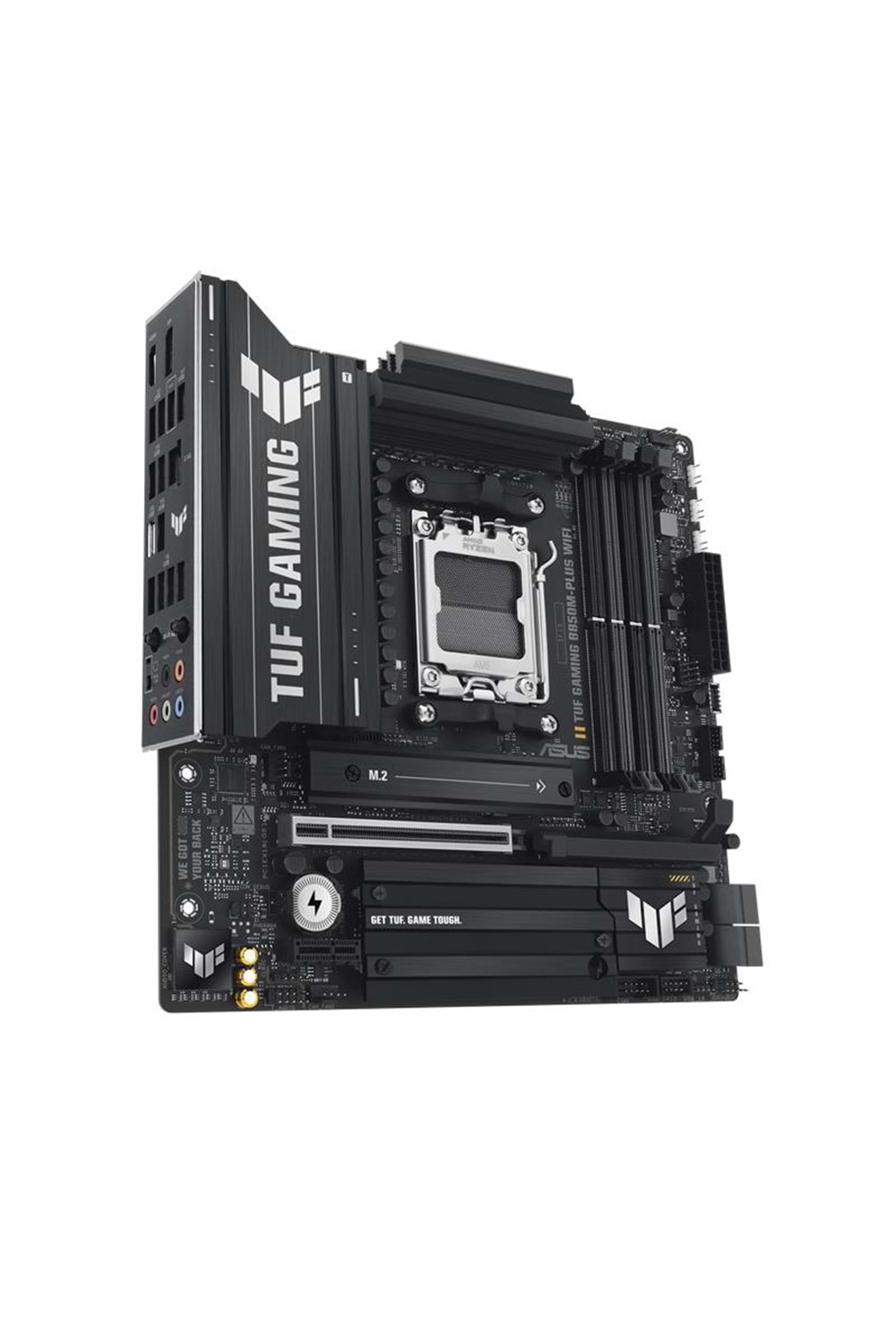 ASUS TUF GAMING B850M-PLUS WIFI DDR5 8000MHZ 1XHDMI 1XDP 3XM.2 MATX AM5 (9000/8000/7000 İŞLEMCİ UYUMLU) 