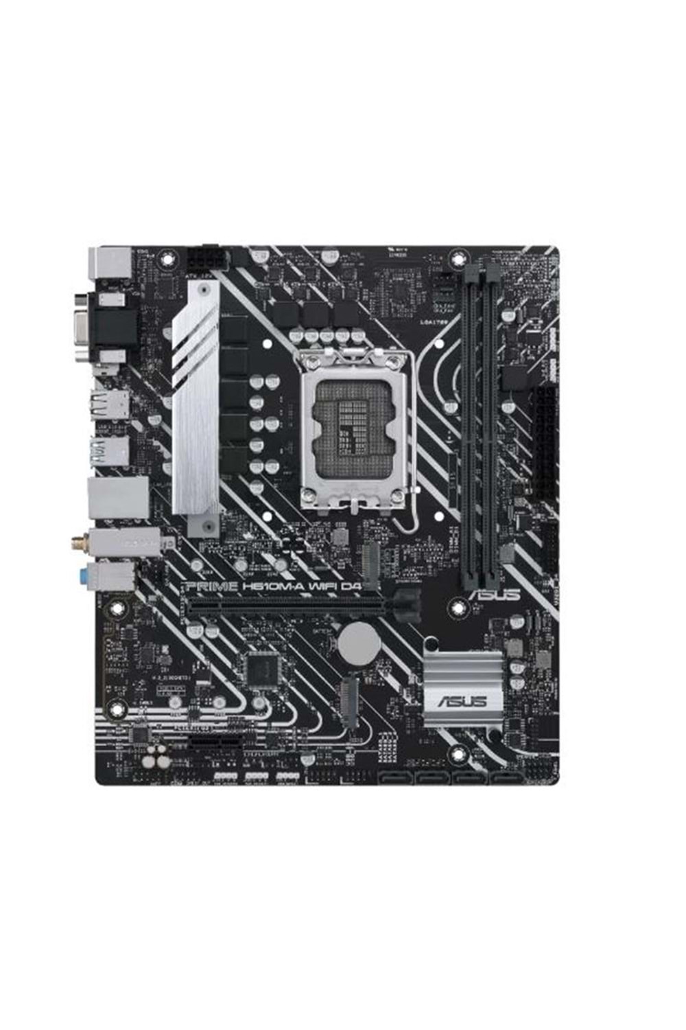 ASUS PRIME H610M-A WIFI D4 DDR4 3200MHZ 1XVGA 1XHDMI 1XDP 2XM.2 USB 3.2 MATX 1700P(12. /13. VE 14. NESİL İŞLEMCİ UYUMLU)