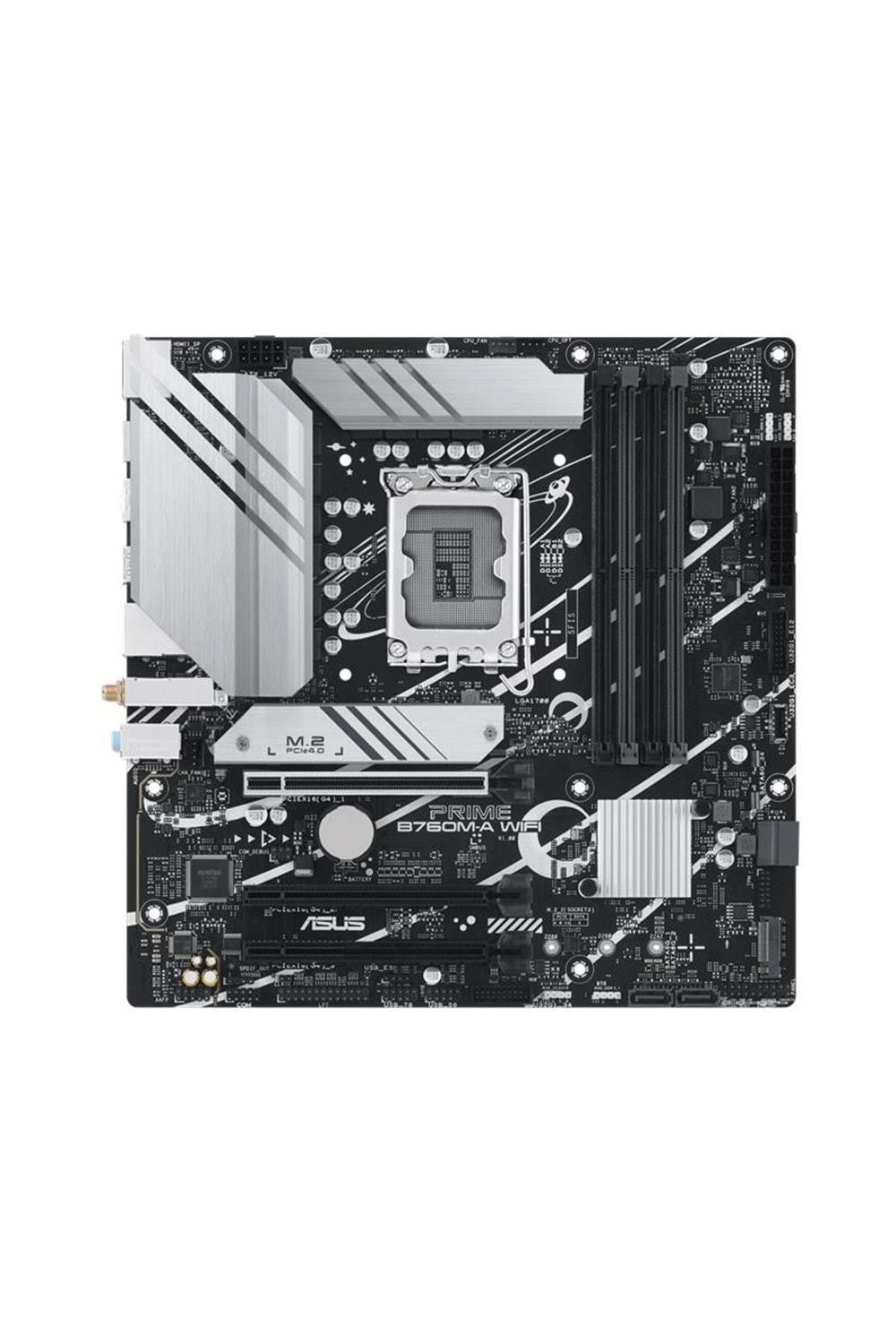ASUS PRIME B760M-A WIFI DDR5 7200MHZ 2XHDMI 1XDP 2XM.2 USB 3.2 MATX 1700P (12. / 13. VE 14. NESİL İŞLEMCİ UYUMLU) 