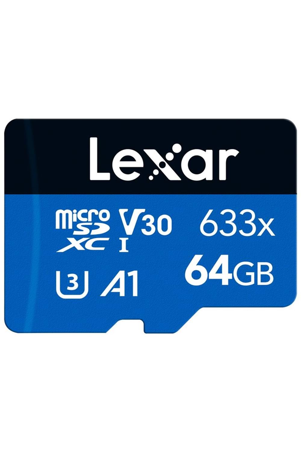 64GB LEXAR LSDMI64GBB633A 633X MICROSDXC HIGH-PERFORMANCE C10 A1 V30 U3 HAFIZA KARTI 
