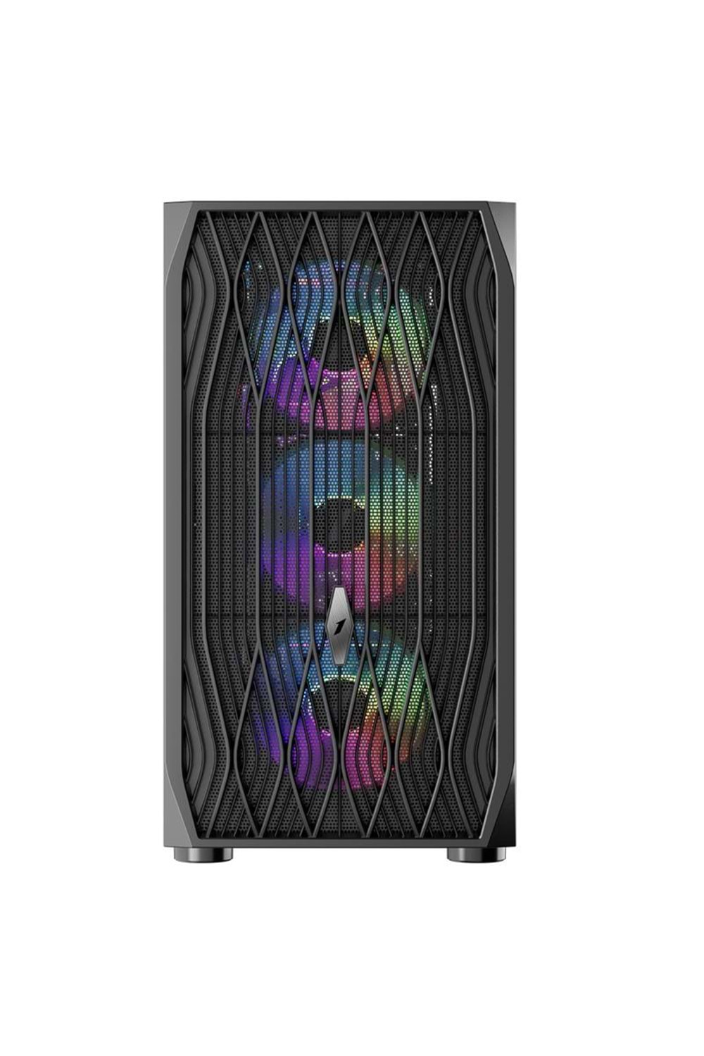 1ST PLAYER ARIYA AY7 SİYAH 650W 80+ ARGB 4X12CM FAN TEMPERLİ CAM MESH USB 3.0 ATX KASA 