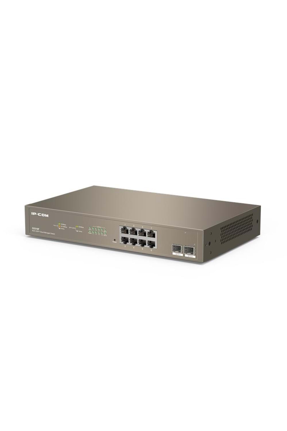 IP-COM G3310F 8 PORT GIGABIT + 2X1GB SFP UPLINK CLOUD YÖNETİLEBİLİR RACKMOUNT SWITCH 