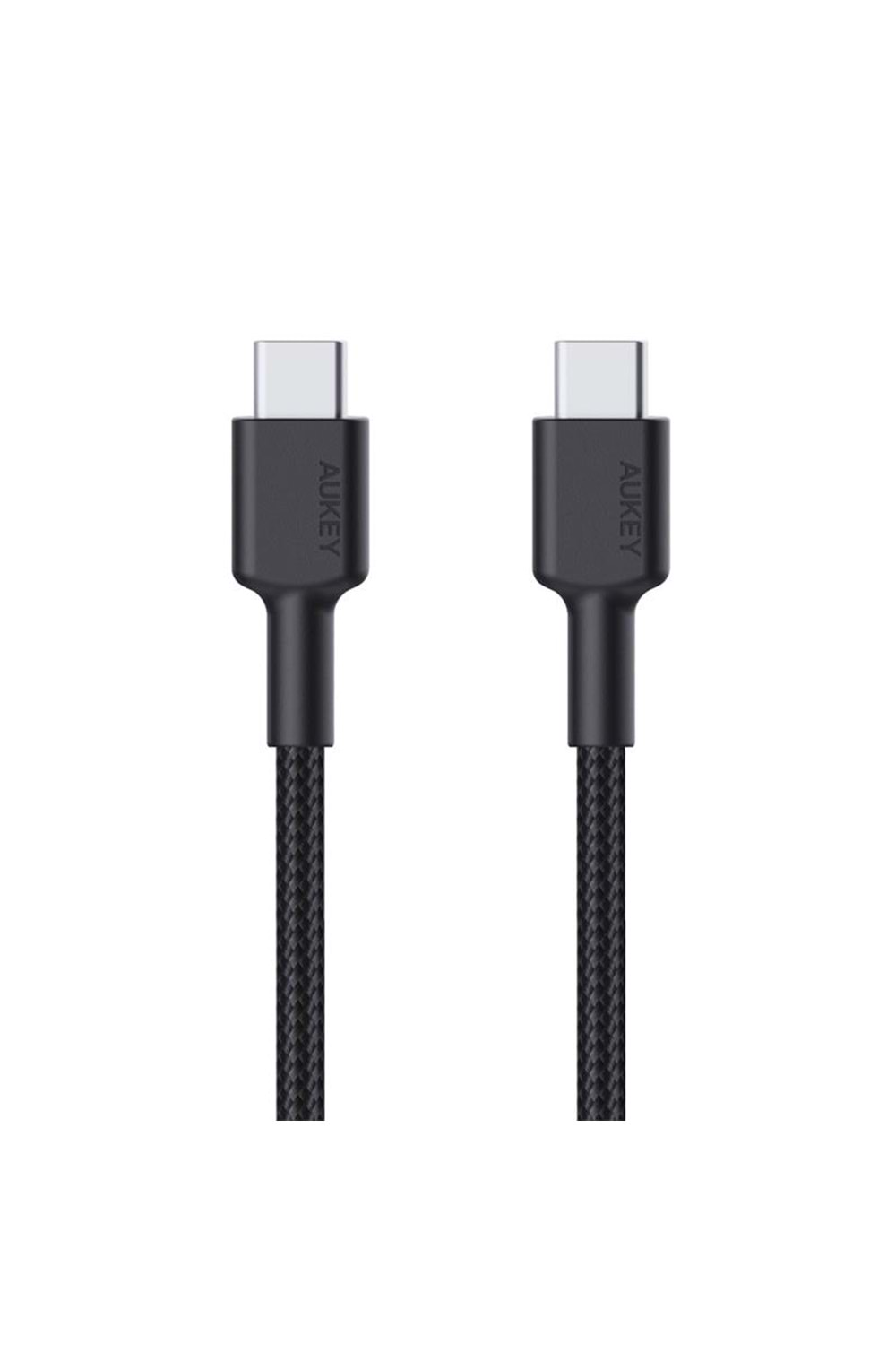 AUKEY CB-CD45-BK PD NAYLON ÖRGÜLÜ TYPE-C TYPE-C ŞARJ KABLOSU 0.9MT 