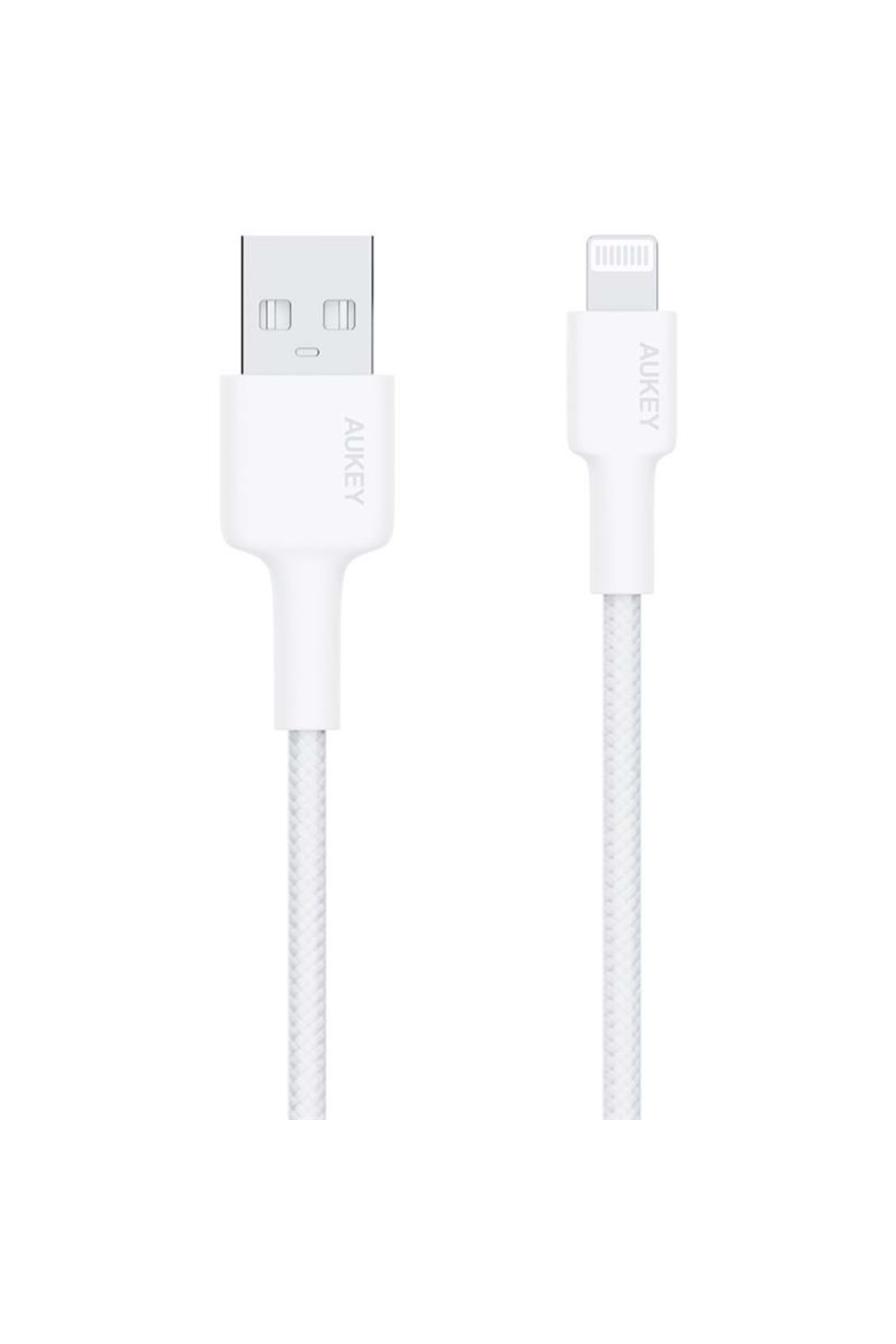 AUKEY CB-BAL7-WH NAYLON ÖRGÜLÜ USB-A LİGHTNİNG KABLOSU 0.9MT 