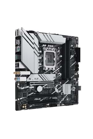 ASUS PRIME B760M-A WIFI DDR5 7200MHZ 2XHDMI 1XDP 2XM.2 USB 3.2 MATX 1700P (12. / 13. VE 14. NESİL İŞLEMCİ UYUMLU) 