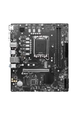MSI PRO H610M-E DDR4 3200MHZ 1XVGA 1XHDMI 1XM.2 USB 3.2 MATX 1700P (12. / 13. VE 14. NESİL İŞLEMCİ UYUMLU) 