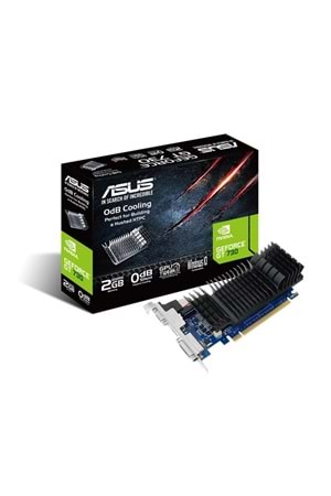 ASUS GEFORCE GT730-SL-2GD5-BRK 2GB DDR5 64BIT 1XVGA 1XHDMI 1XDVI EKRAN KARTI 