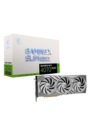 MSI GEFORCE RTX4070 SUPER 12G GAMING X SLIM WHITE 12GB GDDR6X 192BIT 1XHDMI 3XDP EKRAN KARTI 