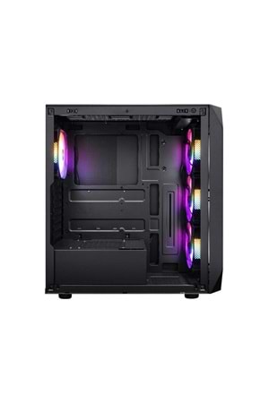 1ST PLAYER ARIYA AY7 SİYAH 650W 80+ ARGB 4X12CM FAN TEMPERLİ CAM MESH USB 3.0 ATX KASA 