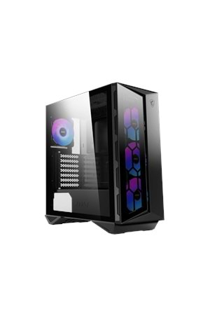 MSI MPG GUNGNIR 110R TEMPERLI CAM 1X120MM 3XARGB FAN PSU YOK GAMING SİYAH KASA 
