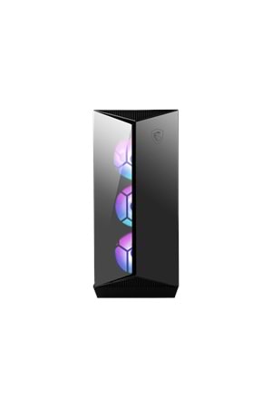 MSI MPG GUNGNIR 110R TEMPERLI CAM 1X120MM 3XARGB FAN PSU YOK GAMING SİYAH KASA 