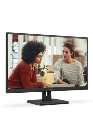 27 AOC 27E3UM/BK 4MS 75MHZ 1XVGA 1XHDMI 1XDP FHD 1920X1080 USB3.2 HOPARLÖR ÇERÇEVESİZ DÜŞÜK MAVI IŞIK VESA SİYAH 