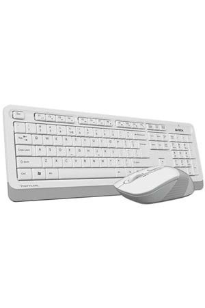 A4 TECH FG1010 BEYAZ Q MM 2.4G KABLOSUZ KLAVYE MOUSE SET 