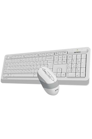 A4 TECH FG1010 BEYAZ Q MM 2.4G KABLOSUZ KLAVYE MOUSE SET 