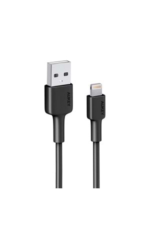 AUKEY CB-BAL7-BK NAYLON ÖRGÜLÜ USB-A LIGHTNING KABLOSU 0.9MT 
