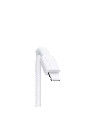 AUKEY CB-BAL7-WH NAYLON ÖRGÜLÜ USB-A LİGHTNİNG KABLOSU 0.9MT 