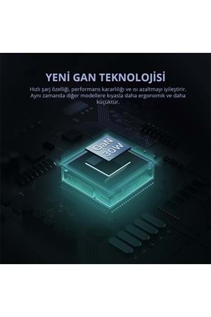 AUKEY PA-B1L-BK 30W OMNİA II MİNİ GAN TYPE-C PD ŞARJ ADAPTÖRÜ 