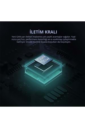 AUKEY PA-B1L-WH 30W OMNİA II MİNİ GAN TYPE-C PD ŞARJ ADAPTÖRÜ 