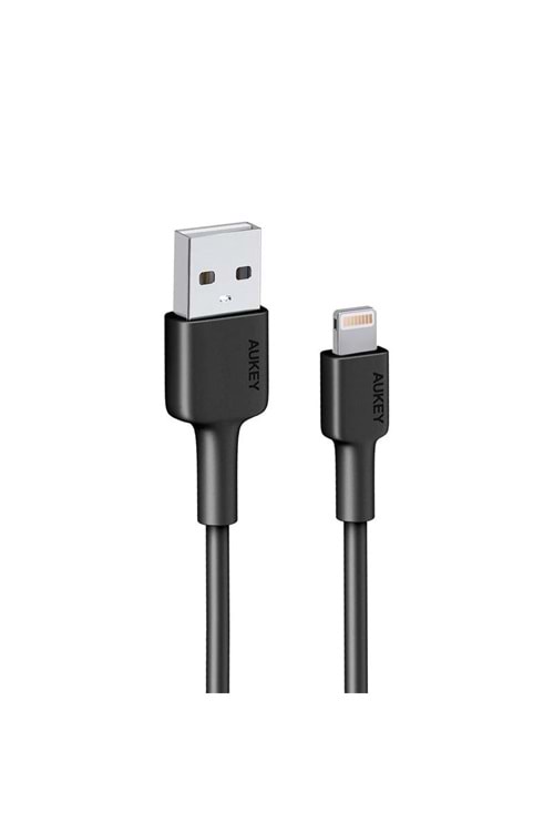 AUKEY CB-BAL7-BK NAYLON ÖRGÜLÜ USB-A LIGHTNING KABLOSU 0.9MT 