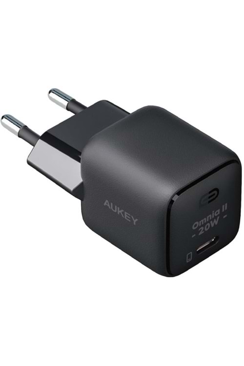 AUKEY PA-B1T-BK 20W OMNİA II MİNİ GAN PD QC 3.0 TYPE C HIZLI ŞARJ ADAPTÖRÜ 