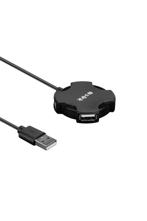 S-LINK SWAPP SW-U212 SİYAH USB 2.0 4 PORT HUB KABLOLU DÖNÜŞTÜRÜCÜ ADAPTÖR 